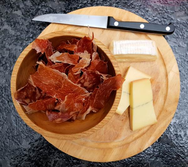 ham crisps and cheese cuisinefiend.com keto diary