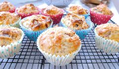 sweetcorn and bacon muffins
