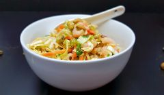 cabbage and prawn salad bowl