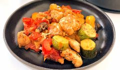 chunky ratatouille with chicken