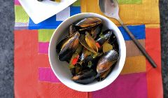 Curried mussels