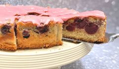 double decker cherry cake