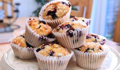 fancy blueberry muffins