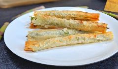 filo wrapped asparagus