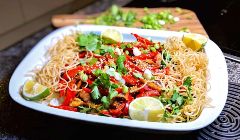 five spice shrimp noodle salad