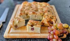 grape and cheese focaccia