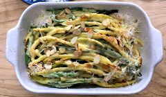 green beans with parmesan cream