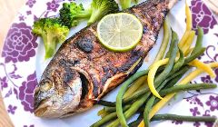 grilled bream