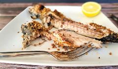 grilled mackerel with spice crust