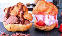 choux pastry ice cream sandwich