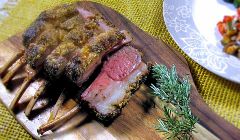 lamb rack in parmesan crust