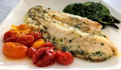 creamy lemon sole