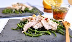 seabass samphire salad