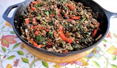 lentils with mushrooms