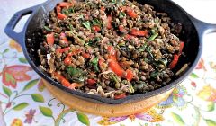 lentils with mushrooms