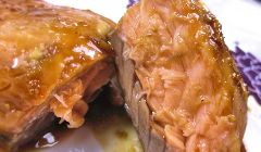 maple glazed salmon