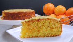 orange macaroon cake