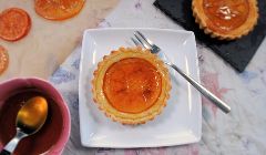 candied orange tartlets