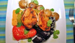 pan fried partridge breast