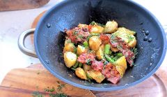 potato asparagus and pancetta