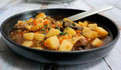 potato soup with mushrooms