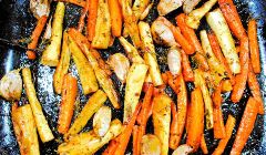 roast carrots and parsnips