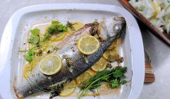 roasted sea bass