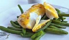 haddock with saffron sauce