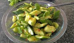 smashed cucumber salad