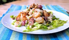 smoked fish and turnip salad
