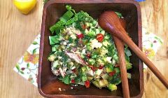 healthy smoked mackerel salad