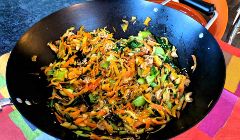 ginger stir fried veg