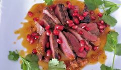 pan fried pigeon breast