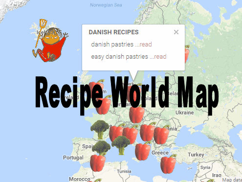Recipe world map