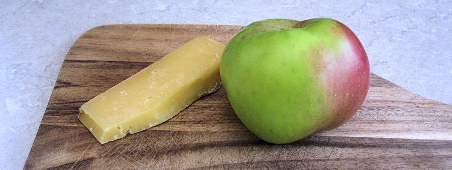 Apple and cheddar