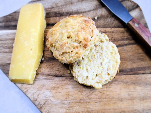 Apple and cheese scones