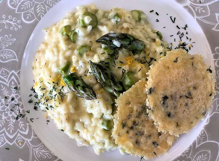 Asparagus risotto