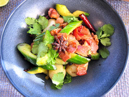  Bacon cucumber salad   