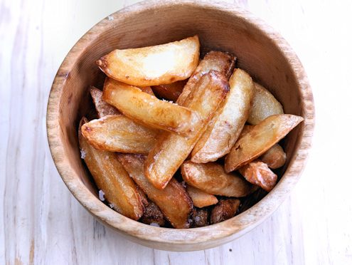 baked fried chips
