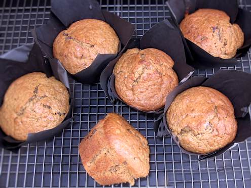 banana bran muffins