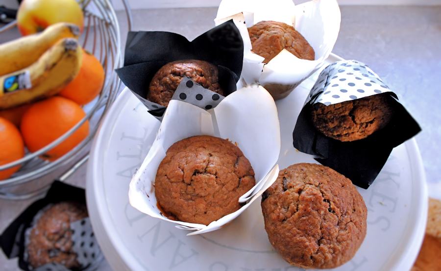 Banana bran muffins