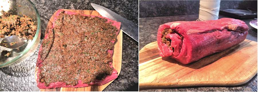Beef roulade
