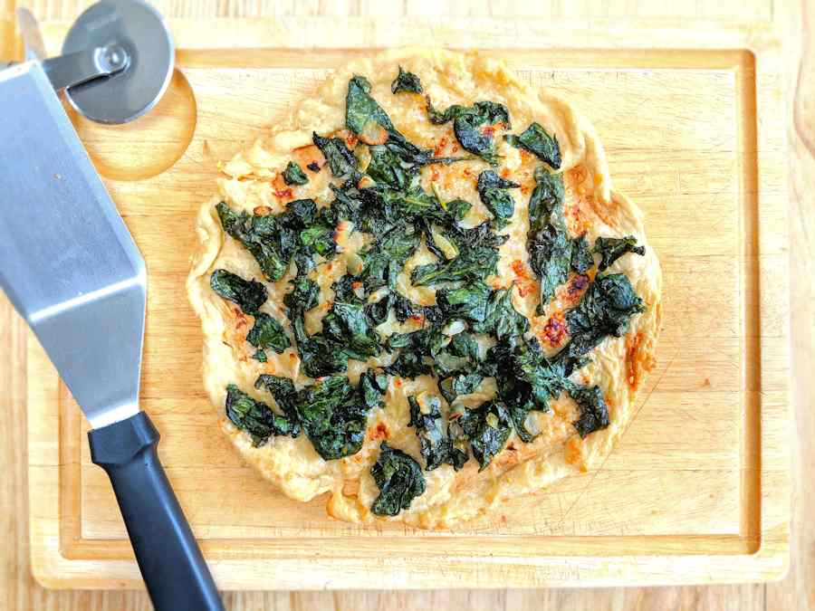tart with beetroot greens