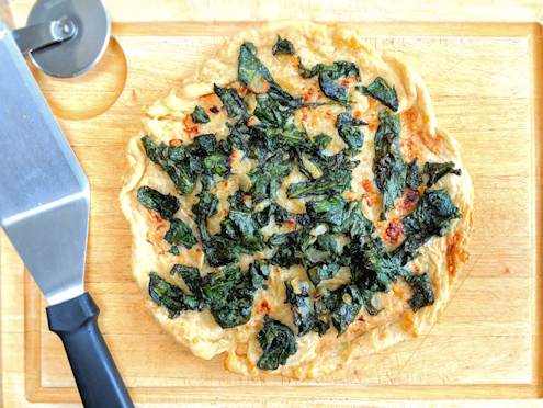 beet leaf tart