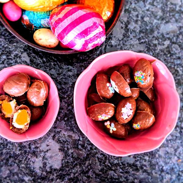 homemade creme eggs