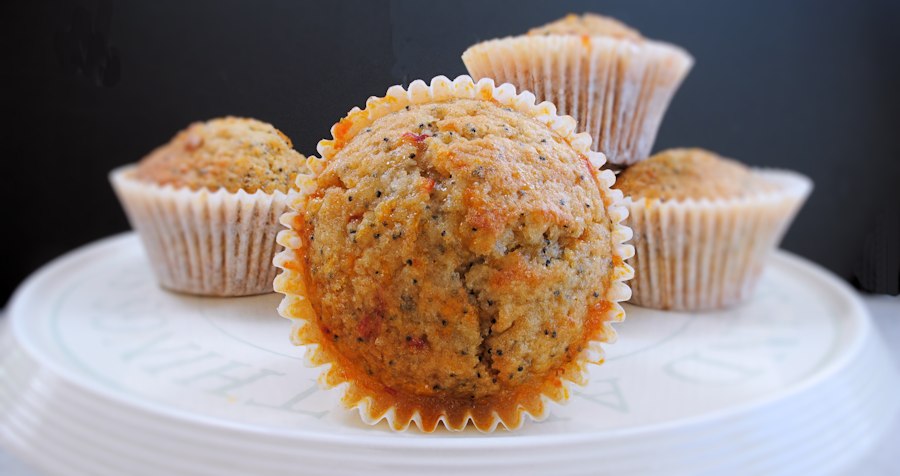 Blood orange muffins