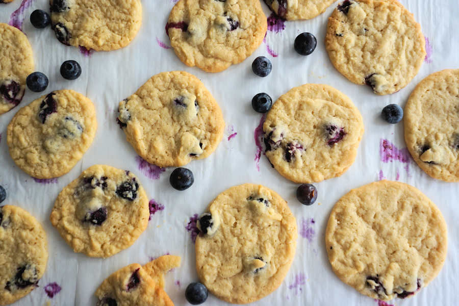 blueberry cookies cuisinefiend.com