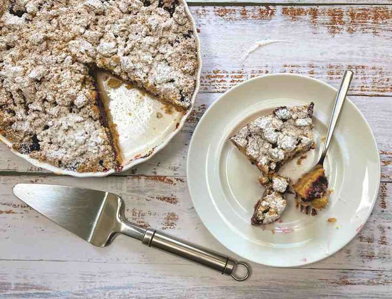 blueberry cornmeal tart cuisinefiend.com