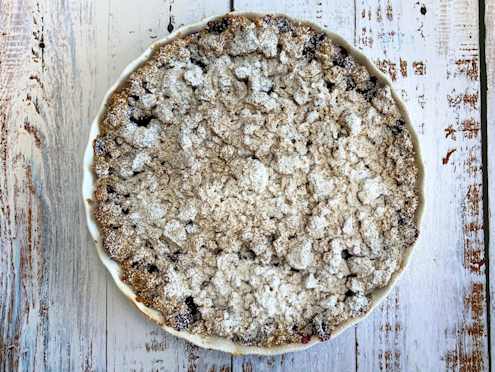blueberry cornmeal tart