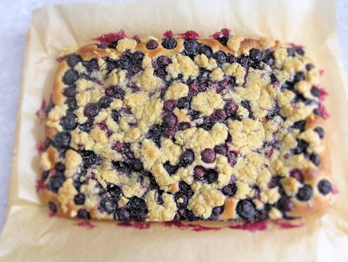  Blueberry focaccia  